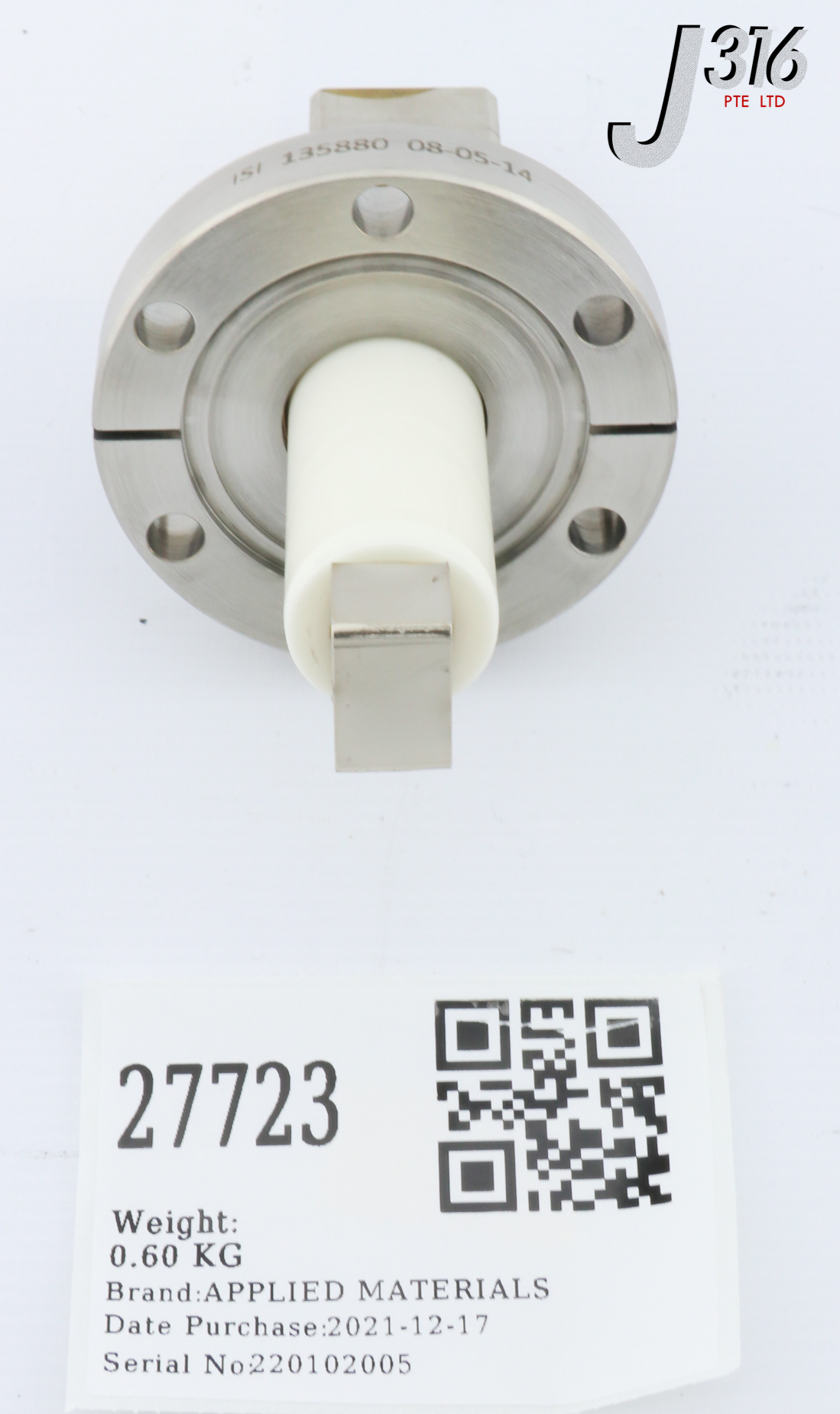 1イチ 27723 APPLIED MATERIALS FEEDTHRU, FLEX SLEEVE, 300MM, NI CONTACT